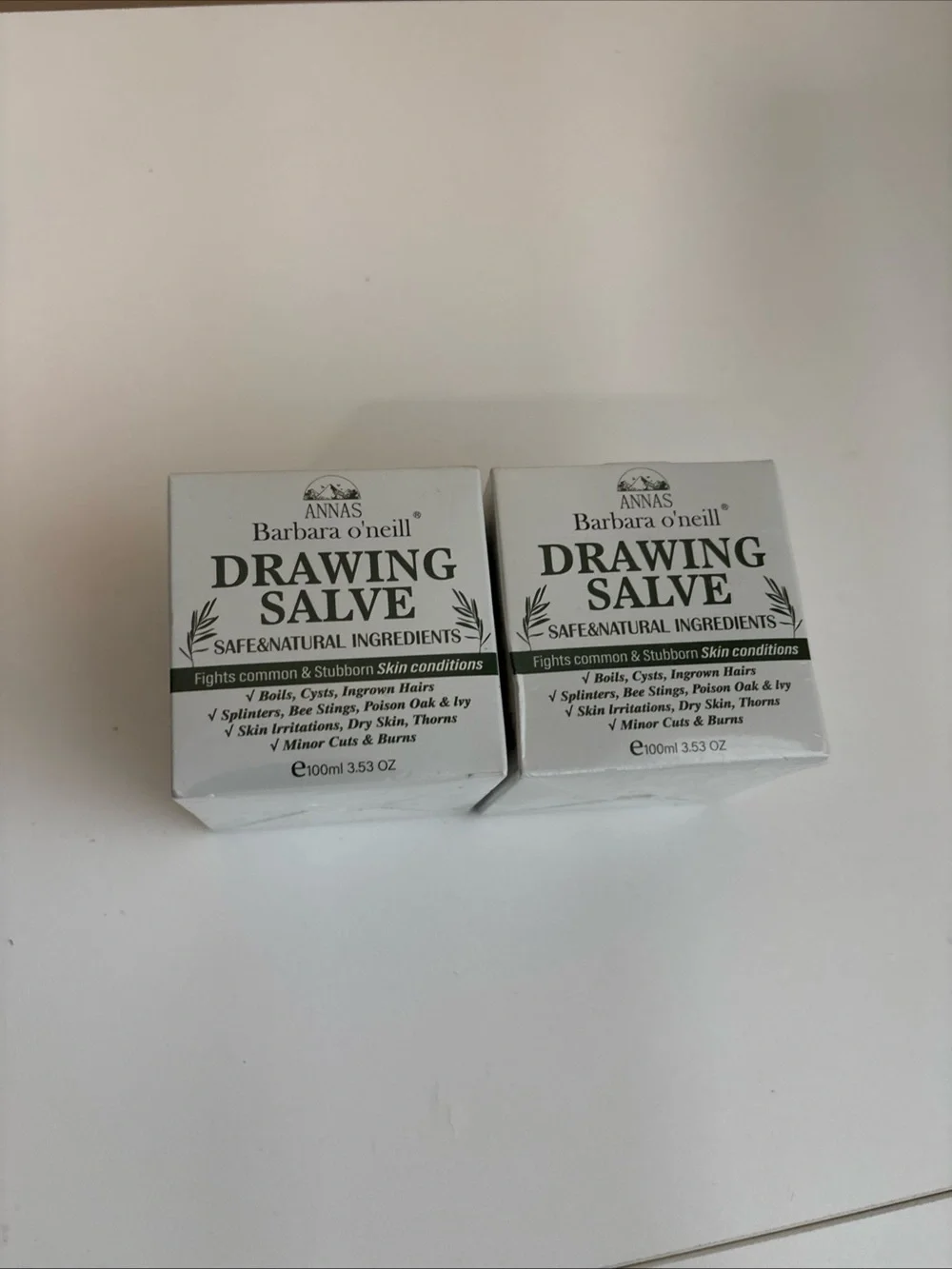 2 ANNAS Drawing Salve for Ingrown Hair Boils Cysts Splinters natural Made in USA